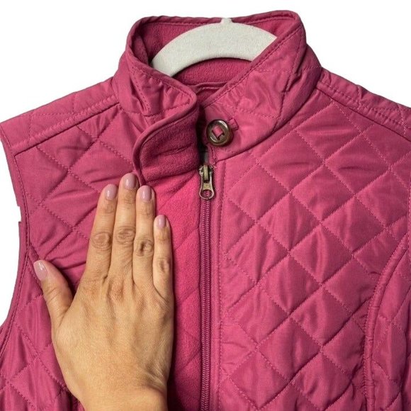 Van Heusen Size X-Small Solid Mauve Pink Puffer Quilted Women's Vest Size Winter - Picture 5 of 8